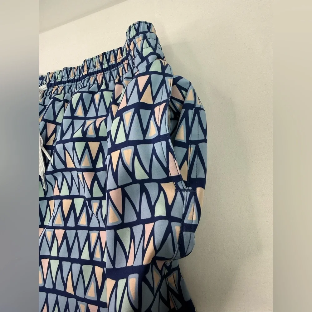 chubbies Men's Blue Geometric Swim Trunks
